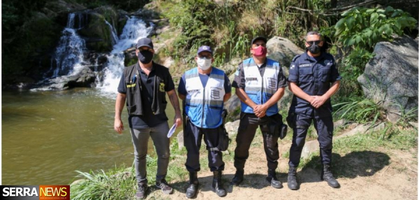 Prefeitura de Miguel Pereira fiscaliza aglomerações em cachoeiras