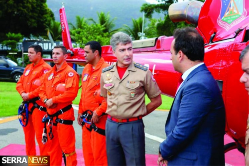 Miguel Pereira ganha um helicóptero do Corpo de Bombeiros