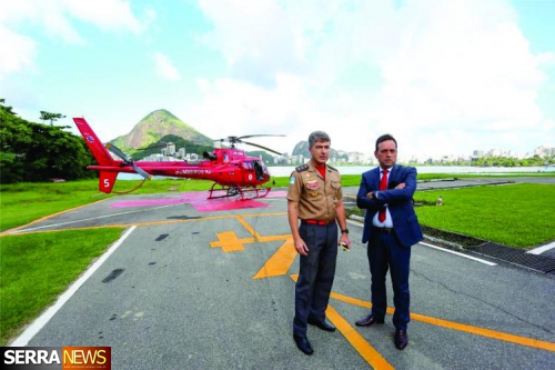 Miguel Pereira ganha um helicóptero do Corpo de Bombeiros