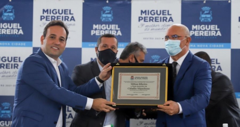 Prefeito André Português recebe Ministro Milton Ribeiro para Fórum de Educação em Miguel Pereira