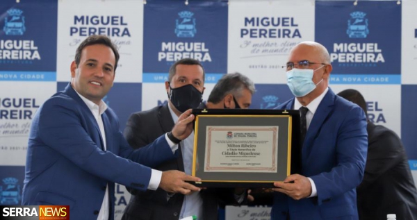 Prefeito André Português recebe Ministro Milton Ribeiro para Fórum de Educação em Miguel Pereira