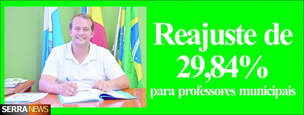 Prefeito Juninho protocola  na Câmara Municipal  reajuste de 29,84% para  professores municipais