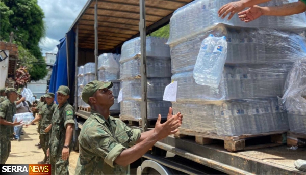 Marinha do Brasil  auxilia na logística de  entrega de donativos  em Barra do Piraí